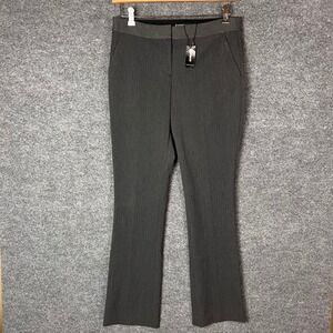 NEW Express Womens Gray Dress Pants Mid Rise Bootcut Trousers  8R